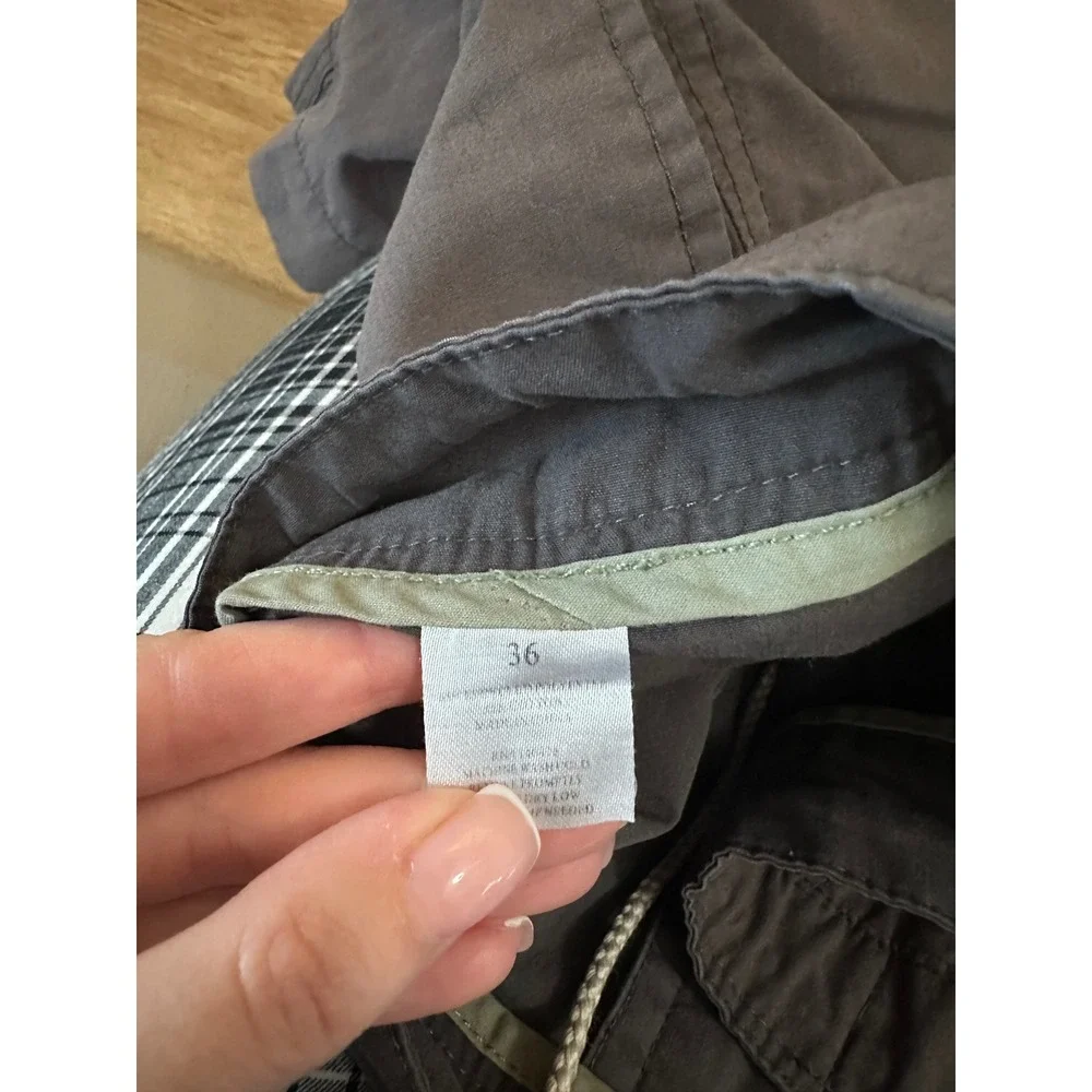Faherty All Day Shorts Mens 36 Charcoal Gray Stretch Performance Drawstring